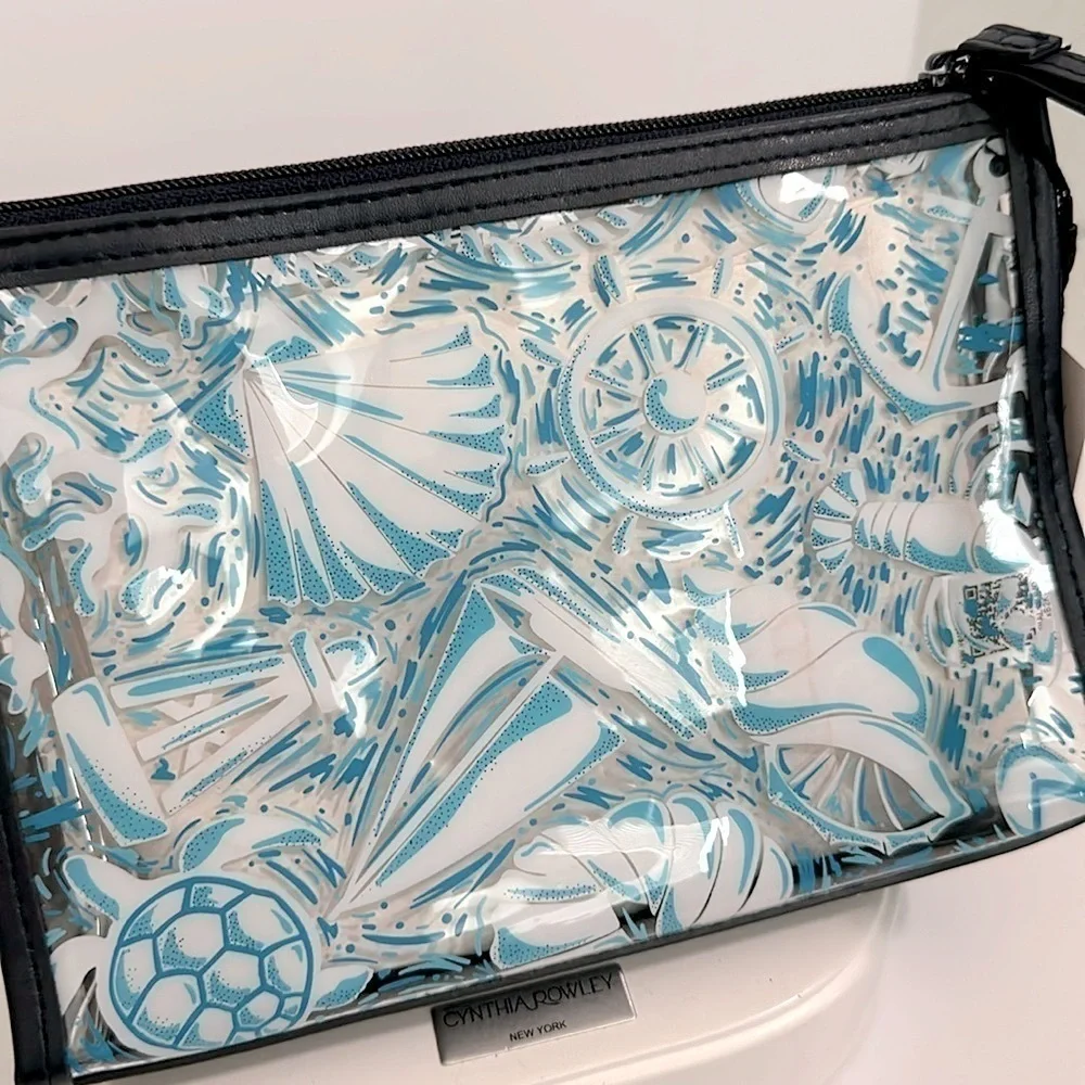 Vera Bradley clear Vinyl Wristlet BEACH- NWT